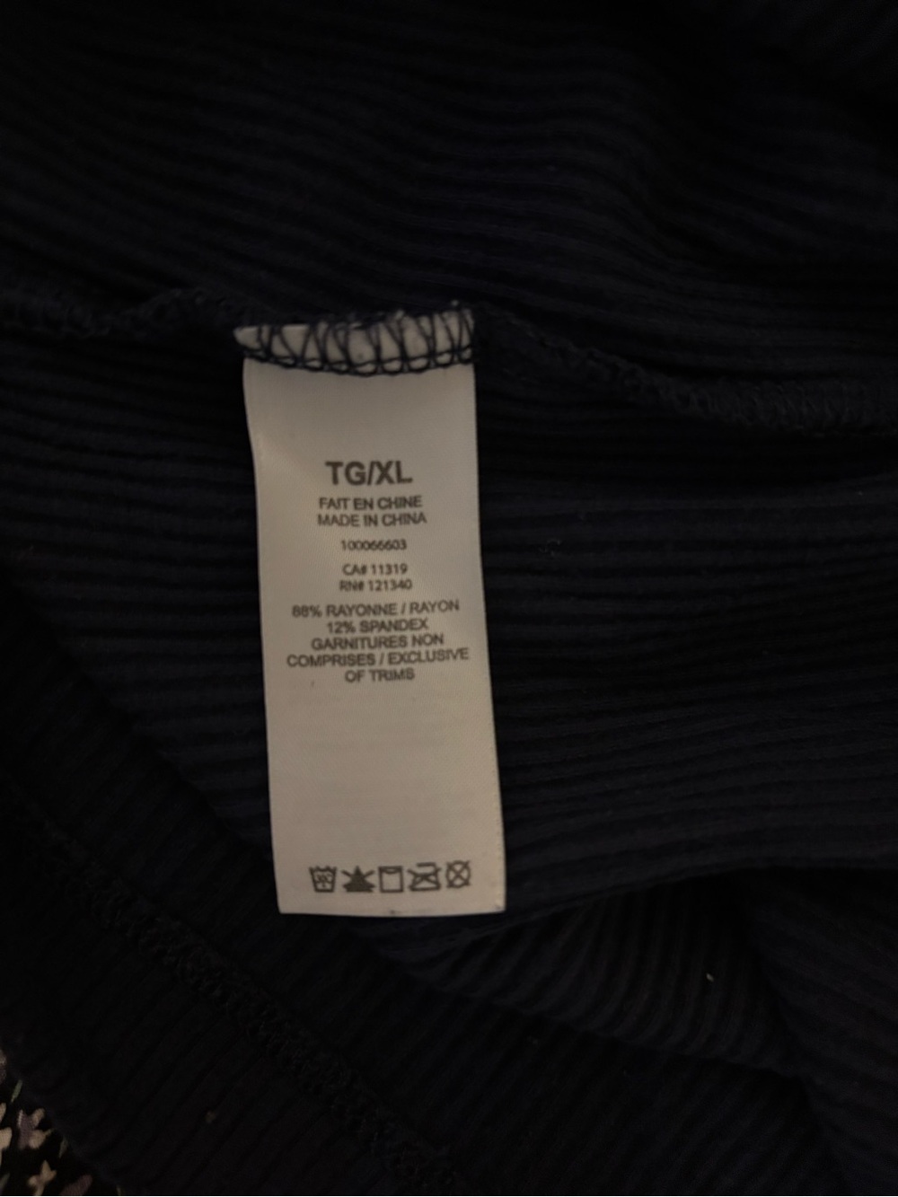 Dynamite Navy Ribbed V-Neck Short Sleeve Ribbed Dress - Picture 3 of 4